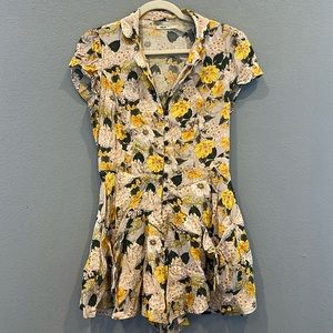 Anthropologie Kimchi Blue Adorable Floral Romper